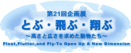 とぶ・飛ぶ・翔ぶ― 高さと広さを求めた動物たち ―