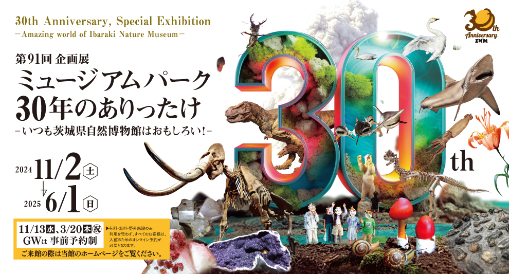 ミュージアムパーク30年のありったけ　－いつも茨城県自然博物館はおもしろい！－
